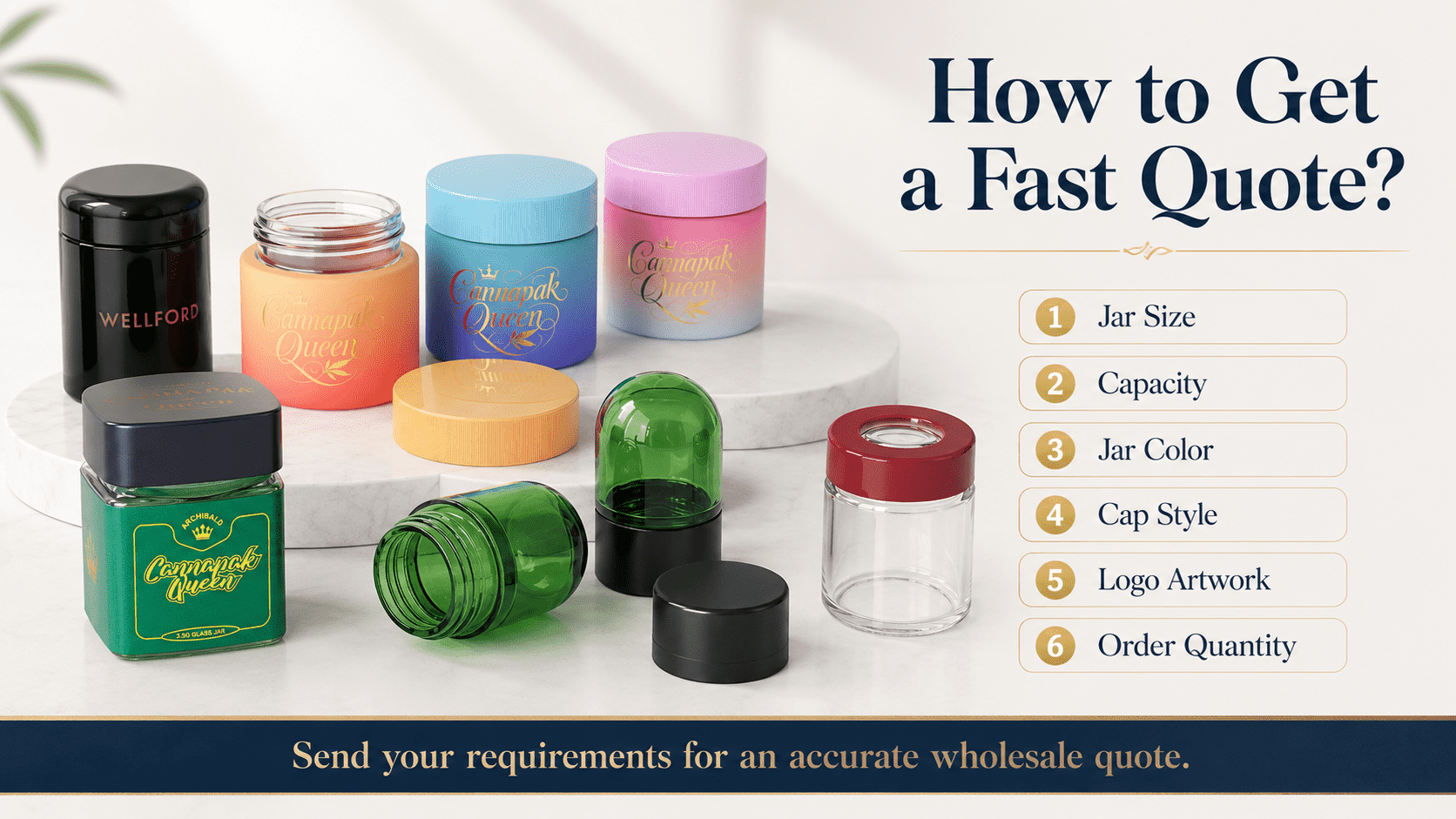 child-resistant glass jar price
